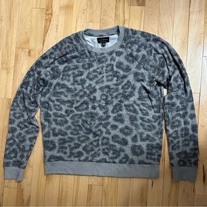 Lucky Brand Leopard Print Sweater - Size M